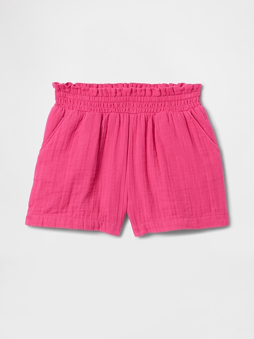 Image number 1 showing, Baby & Toddler Crinkle Gauze Pull-On Shorts