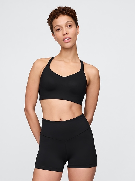 Image number 1 showing, GapFit Power High Impact Crossback Sports Bra