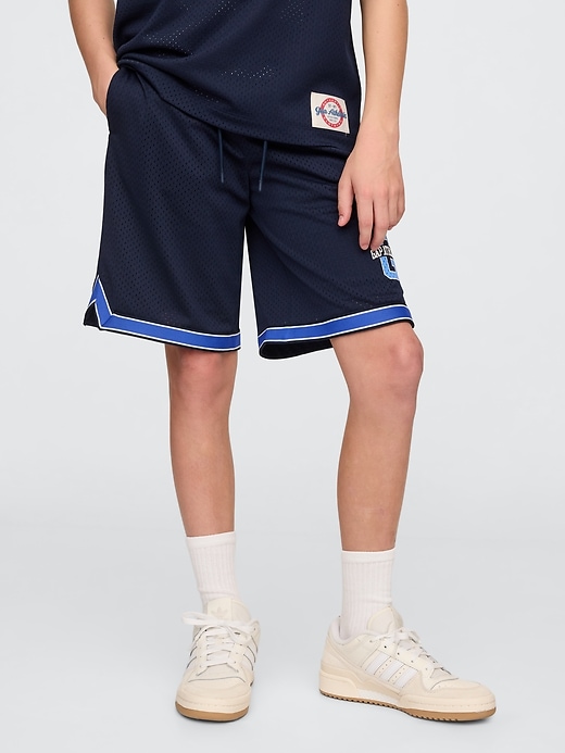 Image number 4 showing, GapFit Kids Mesh Pull-On Shorts