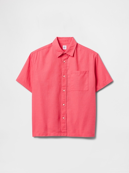 Image number 2 showing, Kids Linen-Cotton Relaxed Shirt