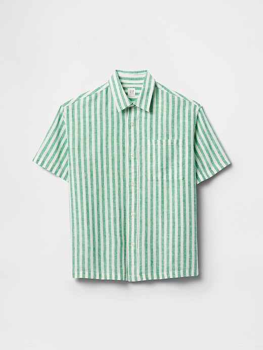 Image number 2 showing, Kids Linen-Cotton Relaxed Shirt