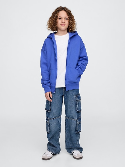 Image number 3 showing, Kids VintageSoft Zip Hoodie