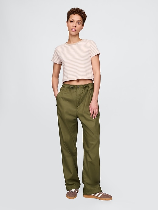 Image number 2 showing, Twill Parachute Baggy Pants