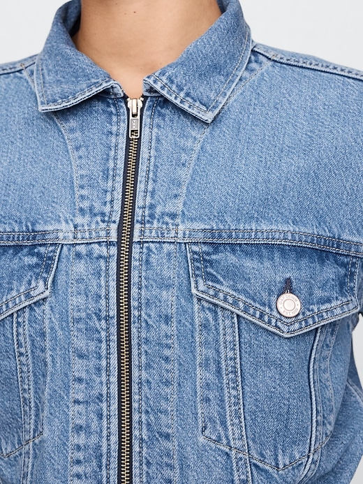 Image number 4 showing, Cropped UltraSoft Icon Denim Jacket