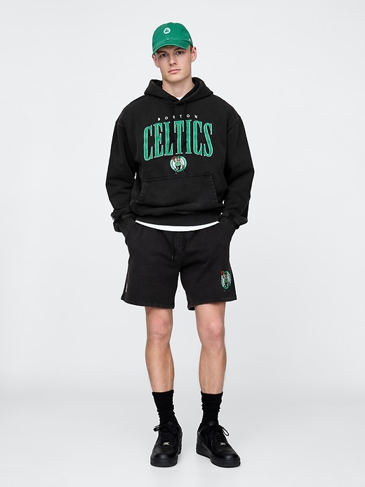 Image number 1 showing, NBA Boston Celtics Logo Heavyweight Sweat Shorts