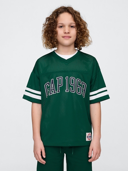 Image number 1 showing, Kids GapFit Tech Mesh Jersey T-Shirt