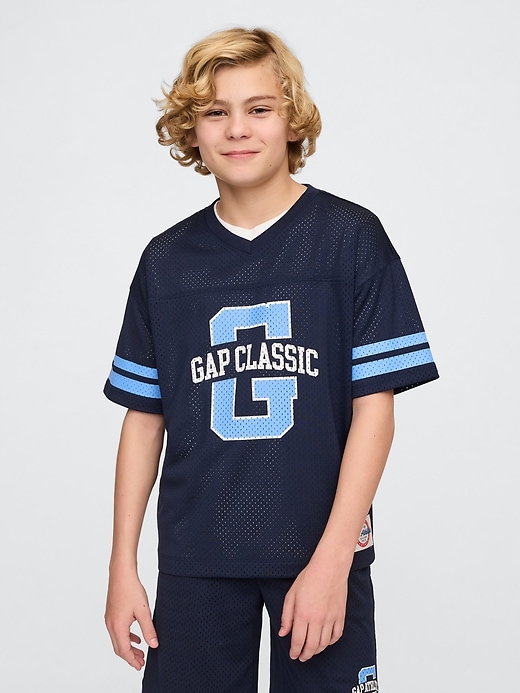 Image number 1 showing, Kids GapFit Tech Mesh Jersey T-Shirt