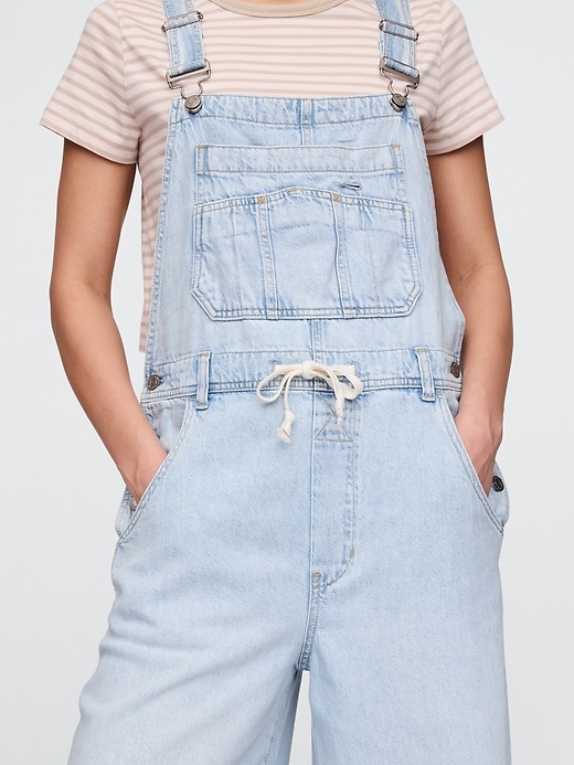 Image number 4 showing, UltraSoft Denim Baggy Overalls