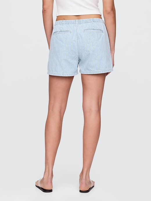 Image number 5 showing, Mid Rise Easy Denim Boxer Shorts