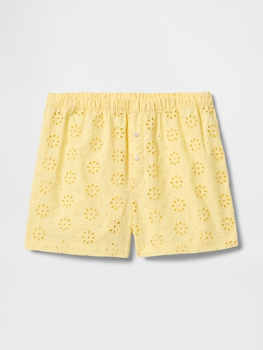 Image number 4 showing, Eyelet Poplin PJ Boxer Shorts