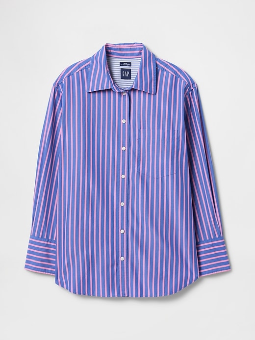 Image number 5 showing, Organic Cotton Poplin Big Shirt