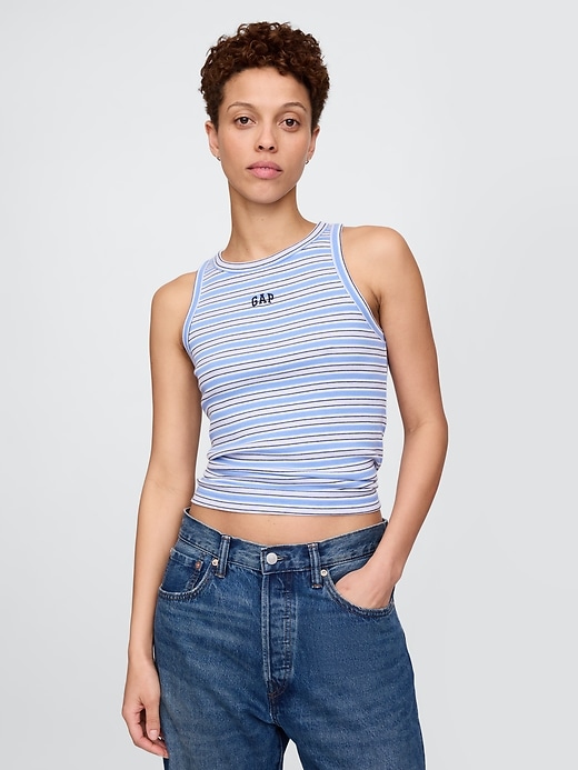 Image number 1 showing, Modern Rib Logo Halter Top