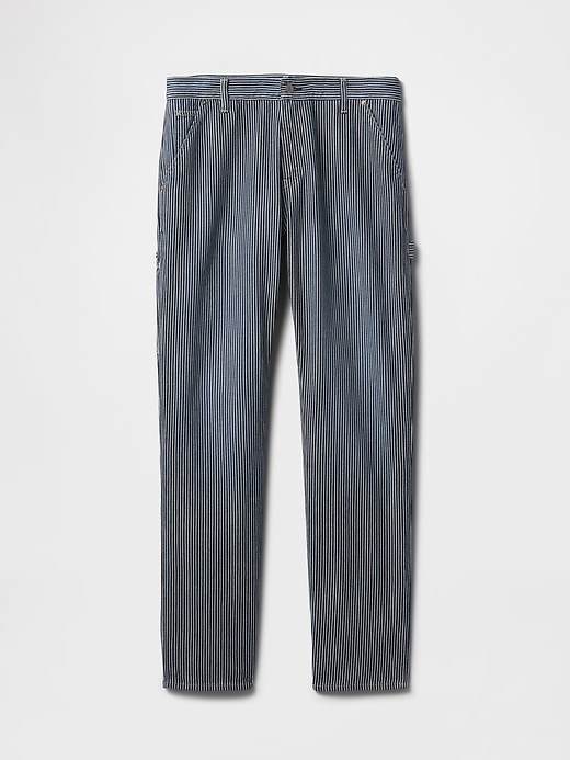 Image number 6 showing, UltraSoft Denim Stripe Straight Carpenter Jeans