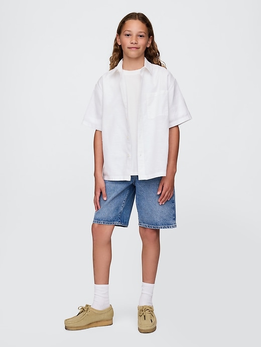 Image number 4 showing, Kids Linen-Cotton Relaxed Shirt