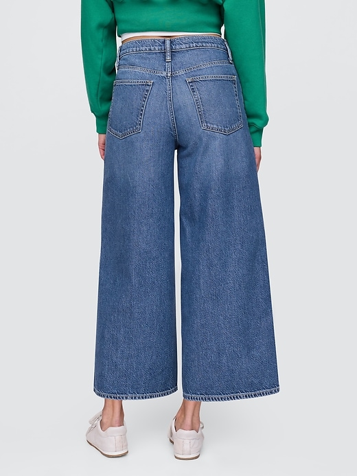 Image number 5 showing, Mid Rise UltraSoft Crop Baggy Jeans