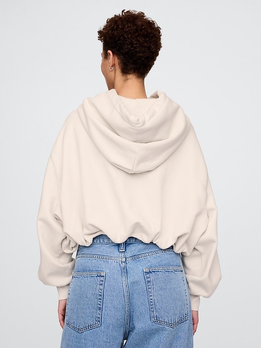 Image number 3 showing, Heavyweight French Terry Cropped Bubble Hoodie