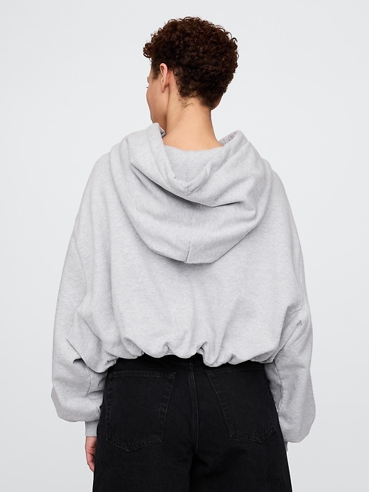 Image number 3 showing, Heavyweight French Terry Cropped Bubble Hoodie