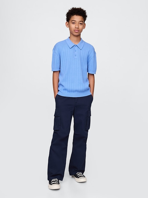 Image number 4 showing, Kids Rib Sweater Polo Shirt