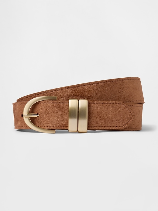 Image number 1 showing, Vegan Suede Belt