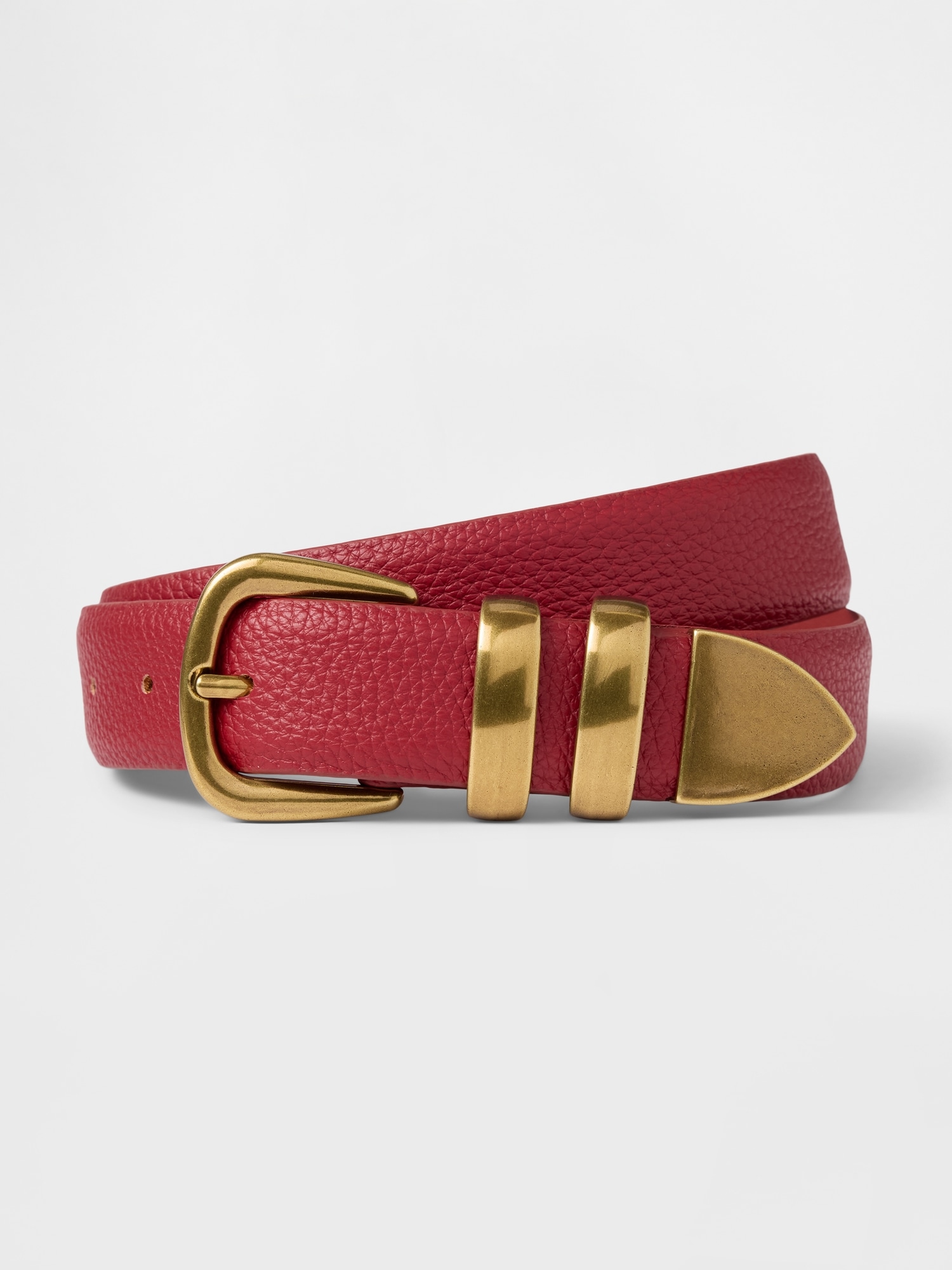 Vegan Leather Pebble Belt