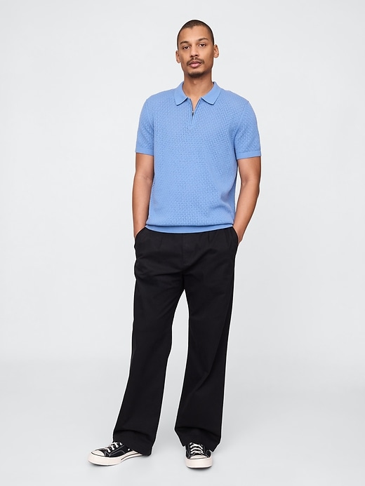 Image number 2 showing, Crochet Polo Shirt