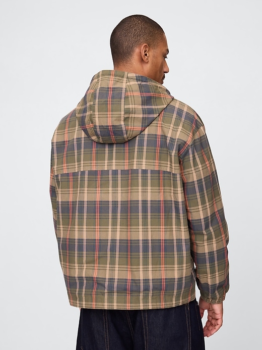 Image number 3 showing, Oversized Canvas Anorak Jacket