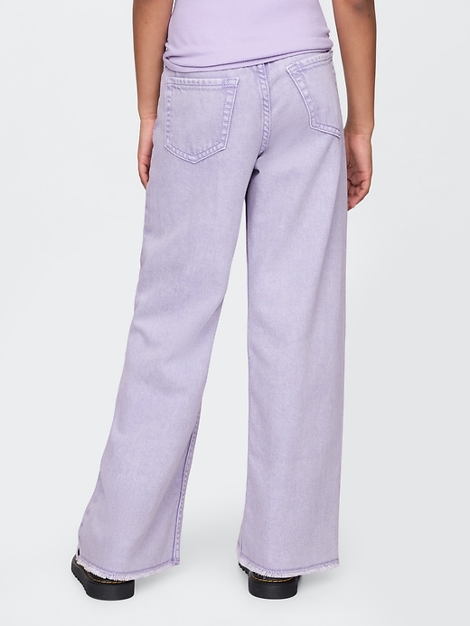 Image number 4 showing, Kids UltraSoft Low Rise Stride Wide-Leg Jeans