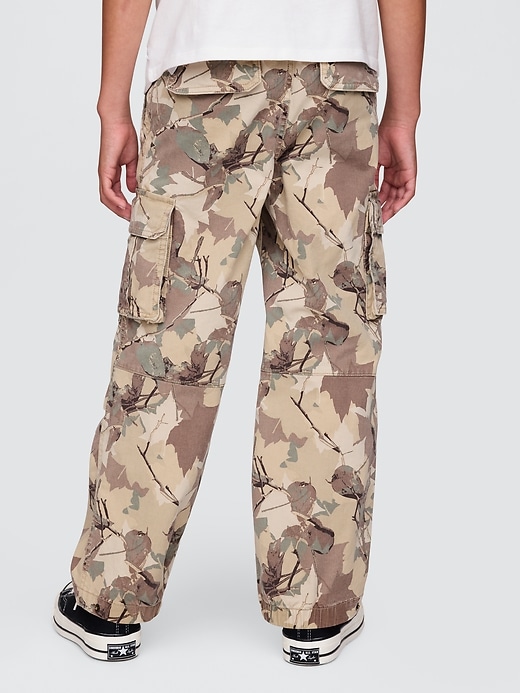 Image number 4 showing, Kids Pull-On Camo Cargo Baggy Pants