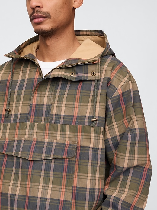 Image number 4 showing, Oversized Canvas Anorak Jacket