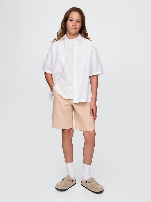 Image number 1 showing, Kids Linen-Cotton Shorts