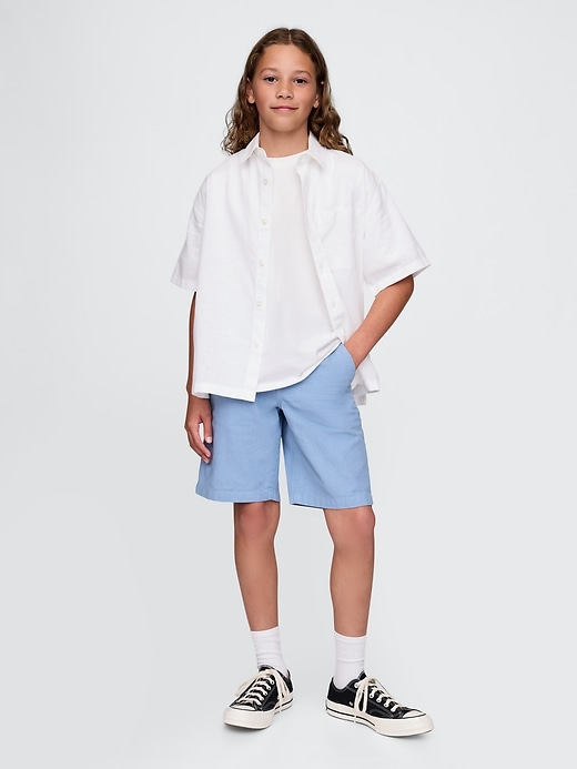 Image number 1 showing, Kids Linen-Cotton Shorts