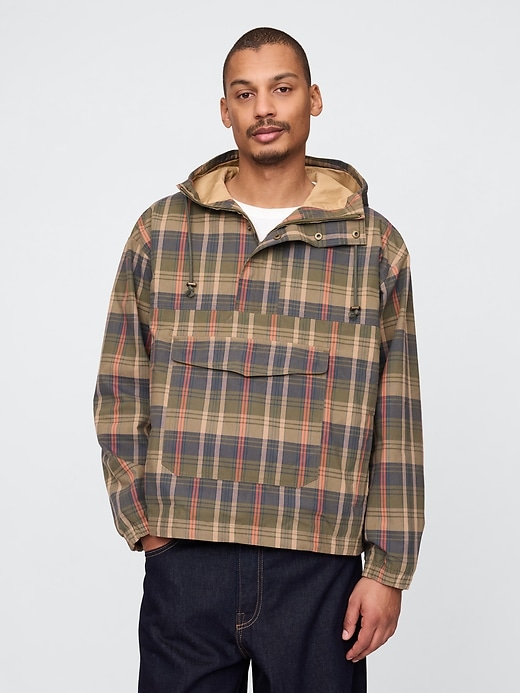 Image number 1 showing, Oversized Canvas Anorak Jacket