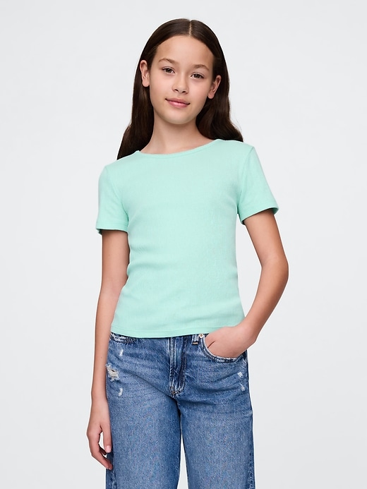 Image number 1 showing, Kids Pointelle T-Shirt