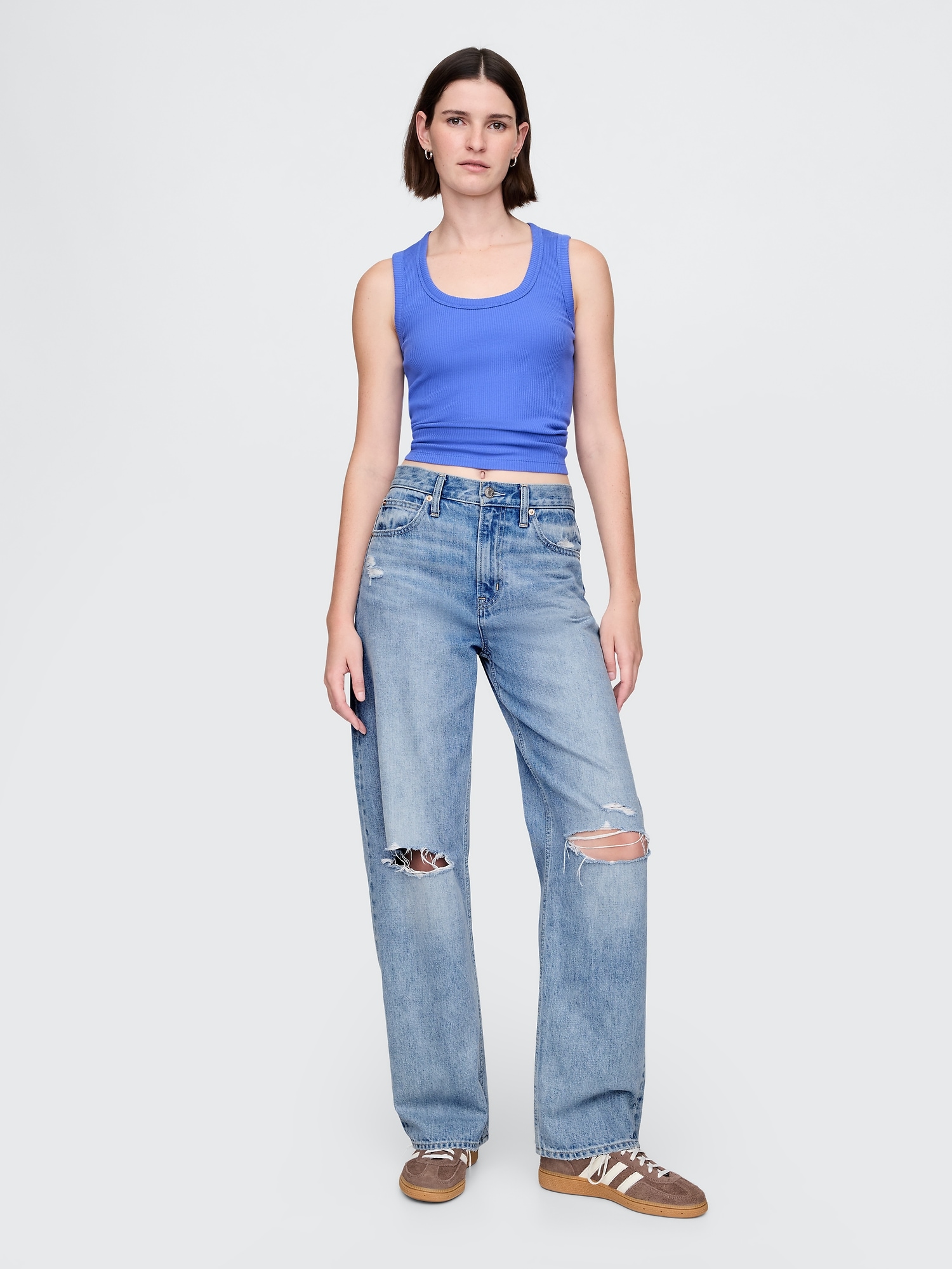 High Rise Barrel Jeans