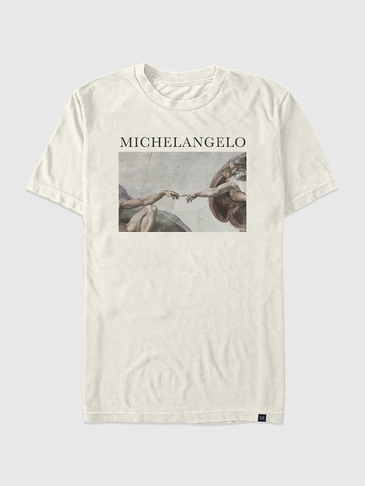 Image number 1 showing, Michelangelo Creation Graphic T-Shirt