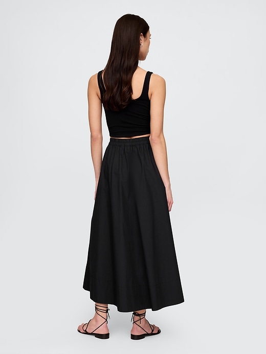 Image number 2 showing, Poplin Maxi Skirt