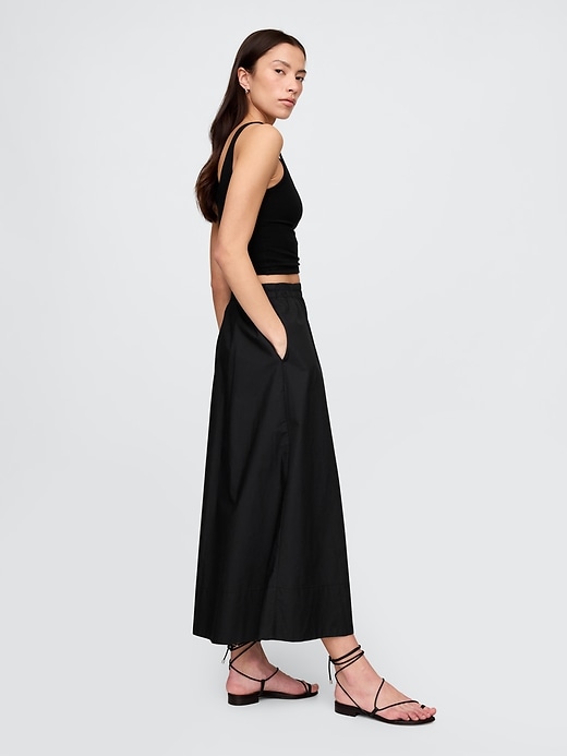 Image number 3 showing, Poplin Maxi Skirt