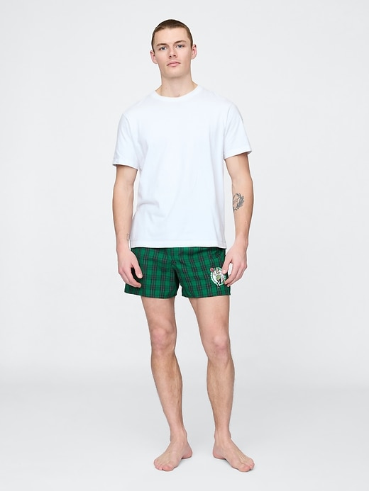 Image number 1 showing, NBA Boston Celtics Plaid Boxers