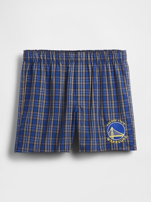 Image number 5 showing, NBA Golden State Warriors Plaid Boxers