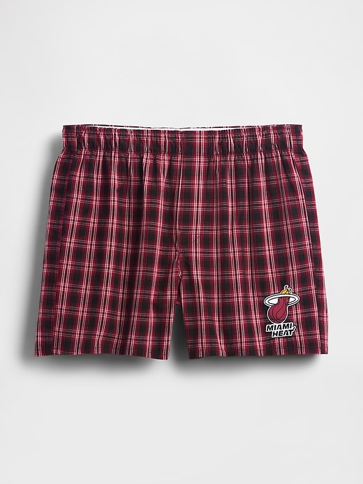 Image number 5 showing, NBA Miami Heat Plaid Boxers