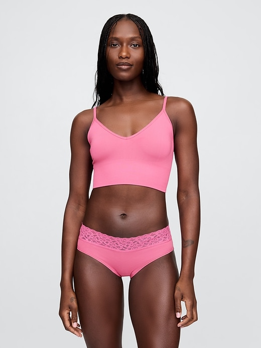 Image number 3 showing, Seamless Plunge Bralette