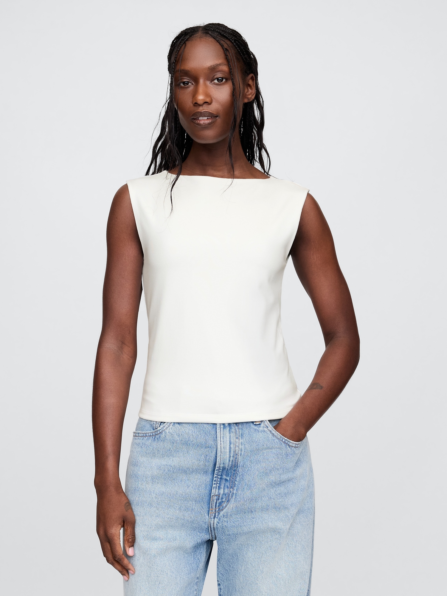 Modern Boatneck Top