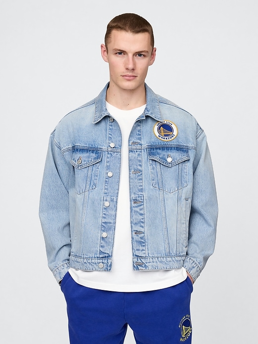 Image number 1 showing, NBA Golden State Warriors Icon Denim Jacket