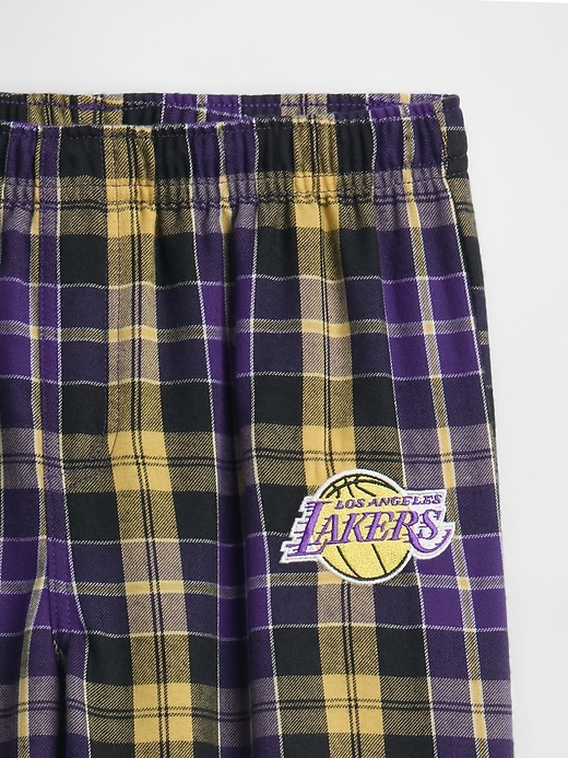 Image number 3 showing, Kids NBA Los Angeles Lakers Flannel PJ Pants