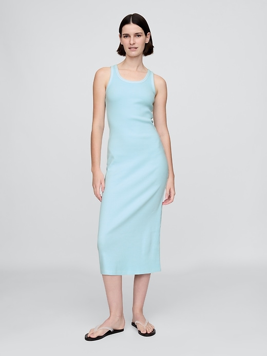 Image number 1 showing, Rib Midi Dress