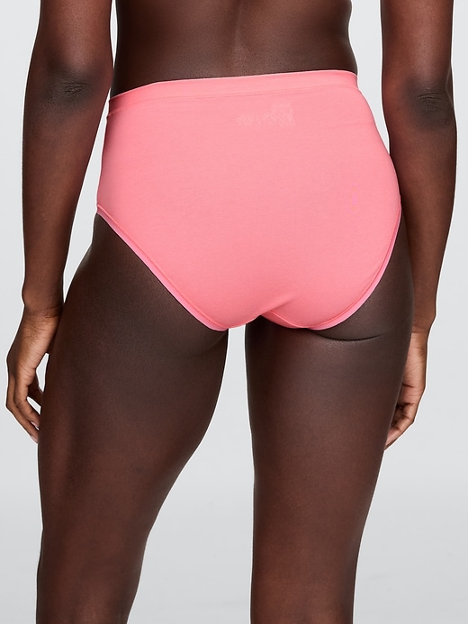 Image number 2 showing, Organic Stretch Cotton High Rise Bikini