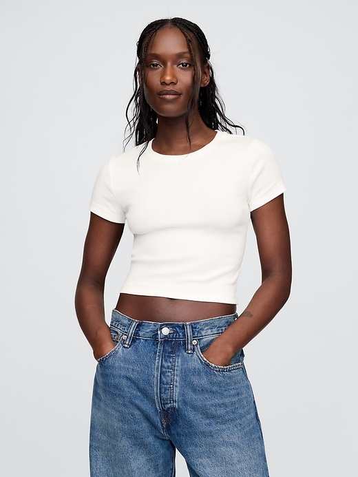 Image number 1 showing, Modern Cropped T-Shirt