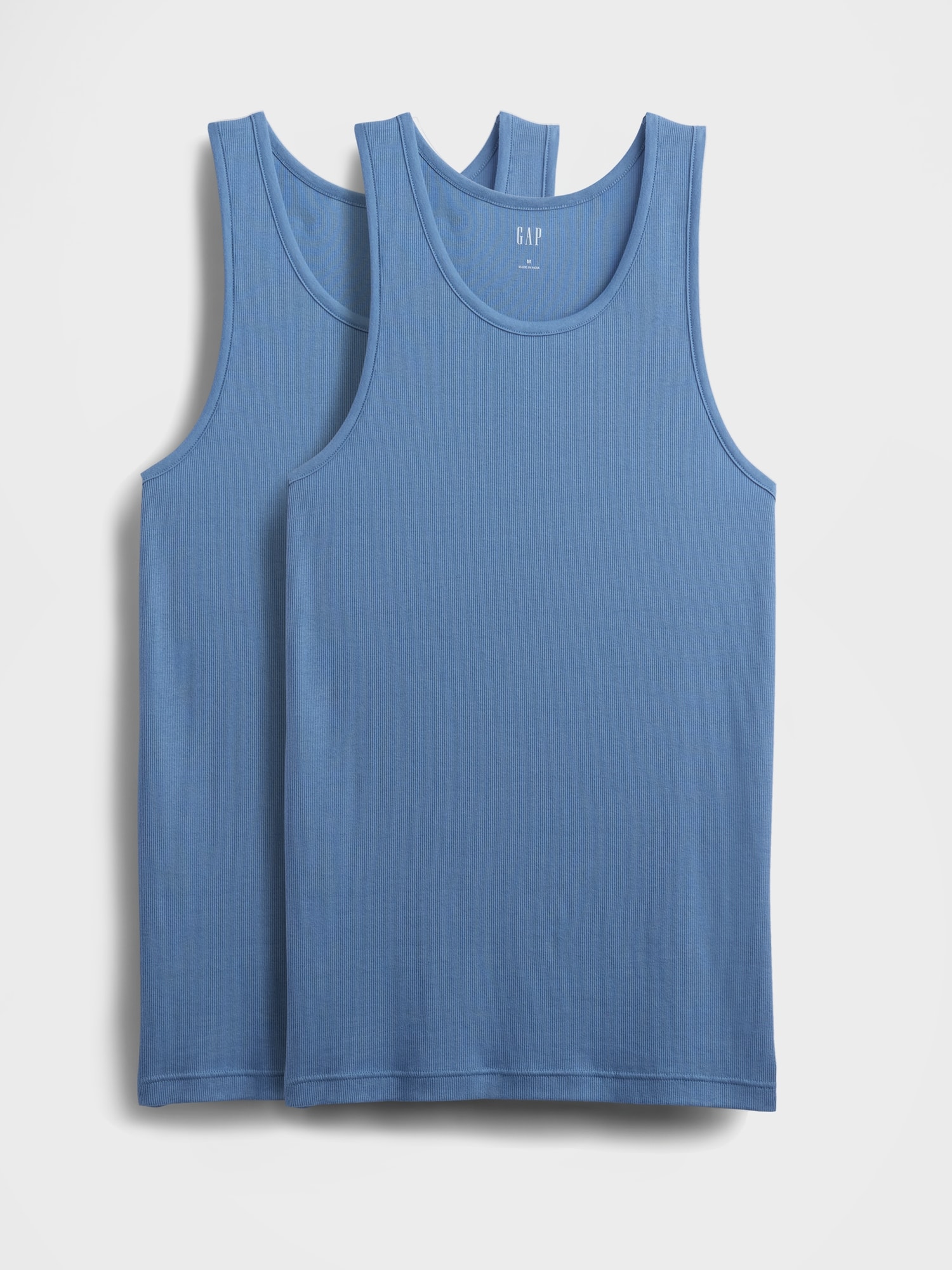 Rib Tank Top (2-Pack) - Blue