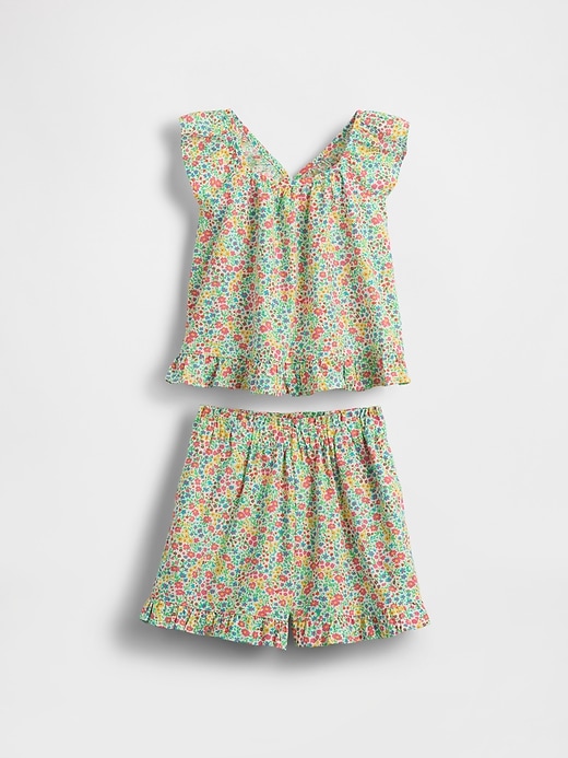 Image number 2 showing, Baby & Toddler Poplin Ruffle Outfit Set