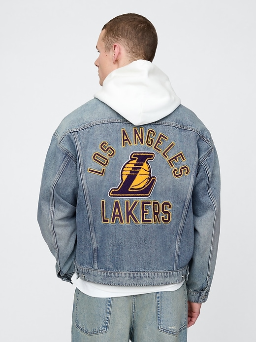 Image number 2 showing, NBA Los Angeles Lakers Icon Denim Jacket